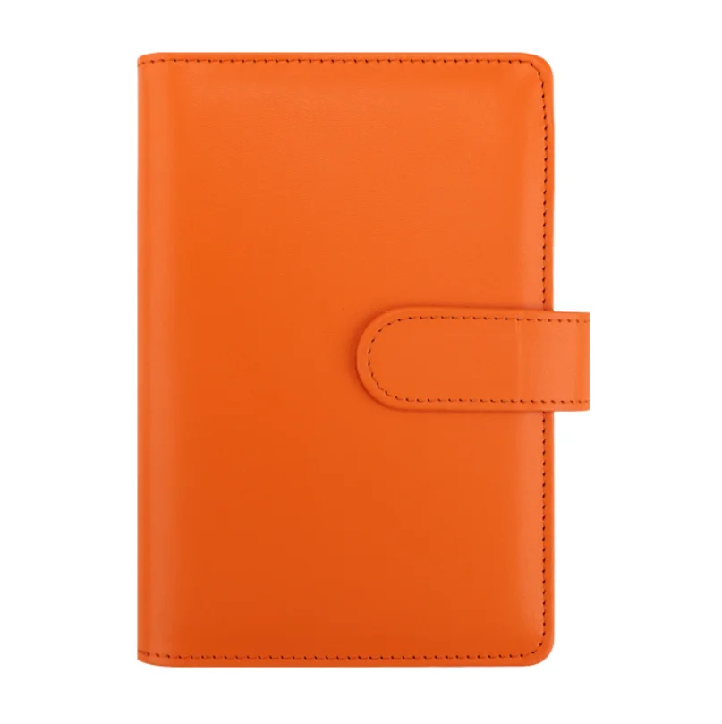 

26Colors CMacaron Color AA5 A6 6 Ring Binder PU Clip-on Notebook Leather Loose Leaf Notebook Cover Notebooks Journal Stationery
