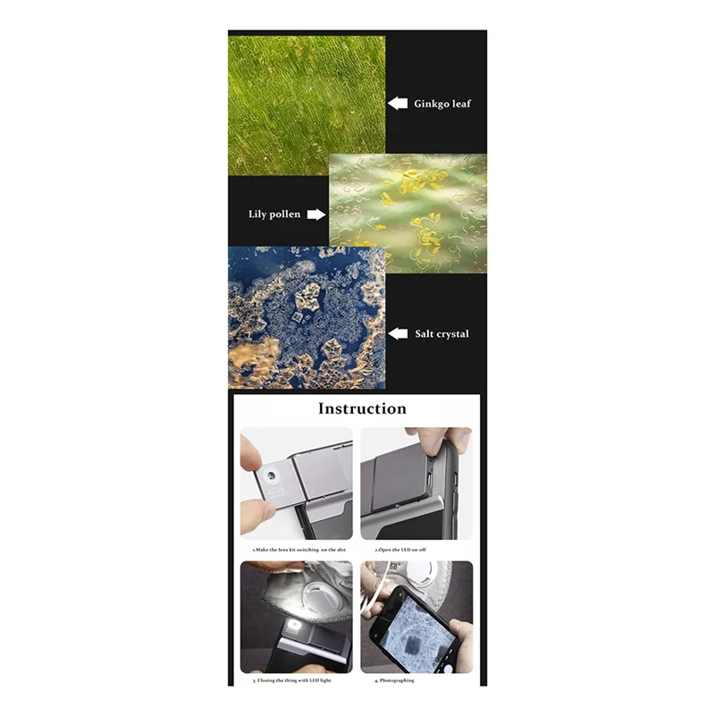 Цифровой микроскоп для электроники дерматоскоп 400X ручной мобильный