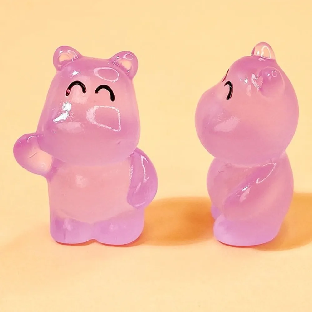 Angry Baby Hippo Мини-Бегемот Светящийся Орнамент Надувной Свинья Свет в Темноте Кукла