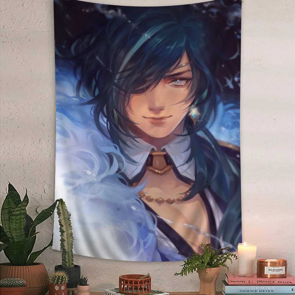 Genshin Impact Kaeya альберхиппи настенные подвесные гобелены богемные Мандала INS