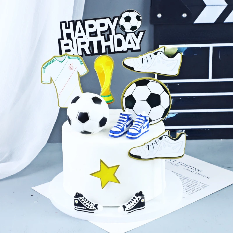 

Cake Decorating Football Basketball Themed Party Cake Inserts,Happy Birthday Kids Birthday Party Cake Decorating Baking Supplies