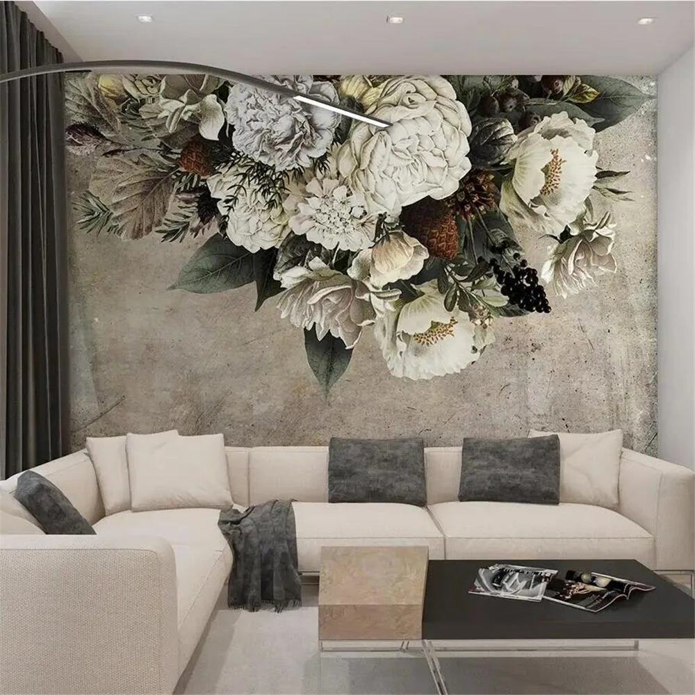 Настенные обои на заказ в современном ретро-стиле настенная бумага с