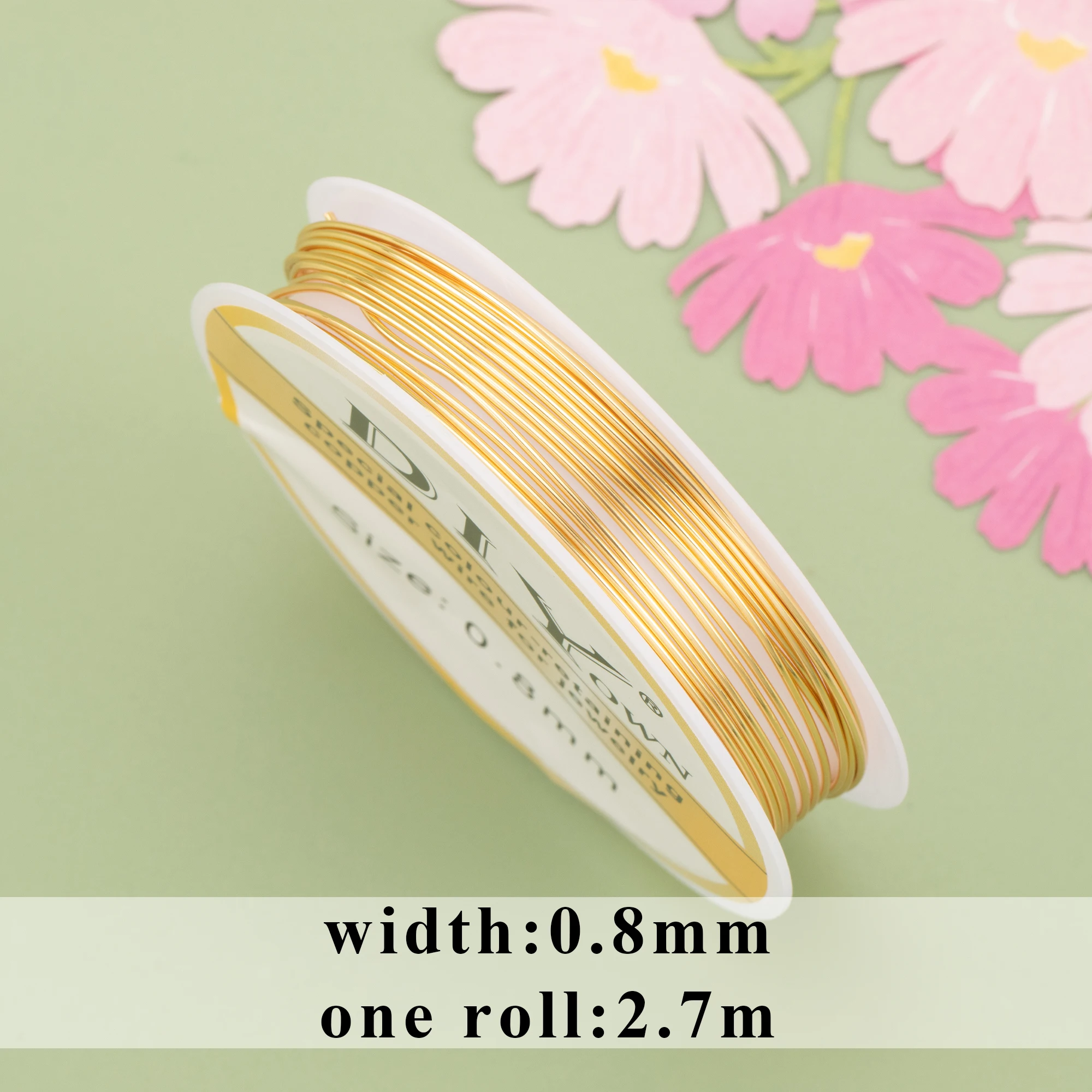 YEGUI M788 jewelry accessories copper wire 18k gold plated 0.3 microns making diy bracelet necklace one roll/lot |