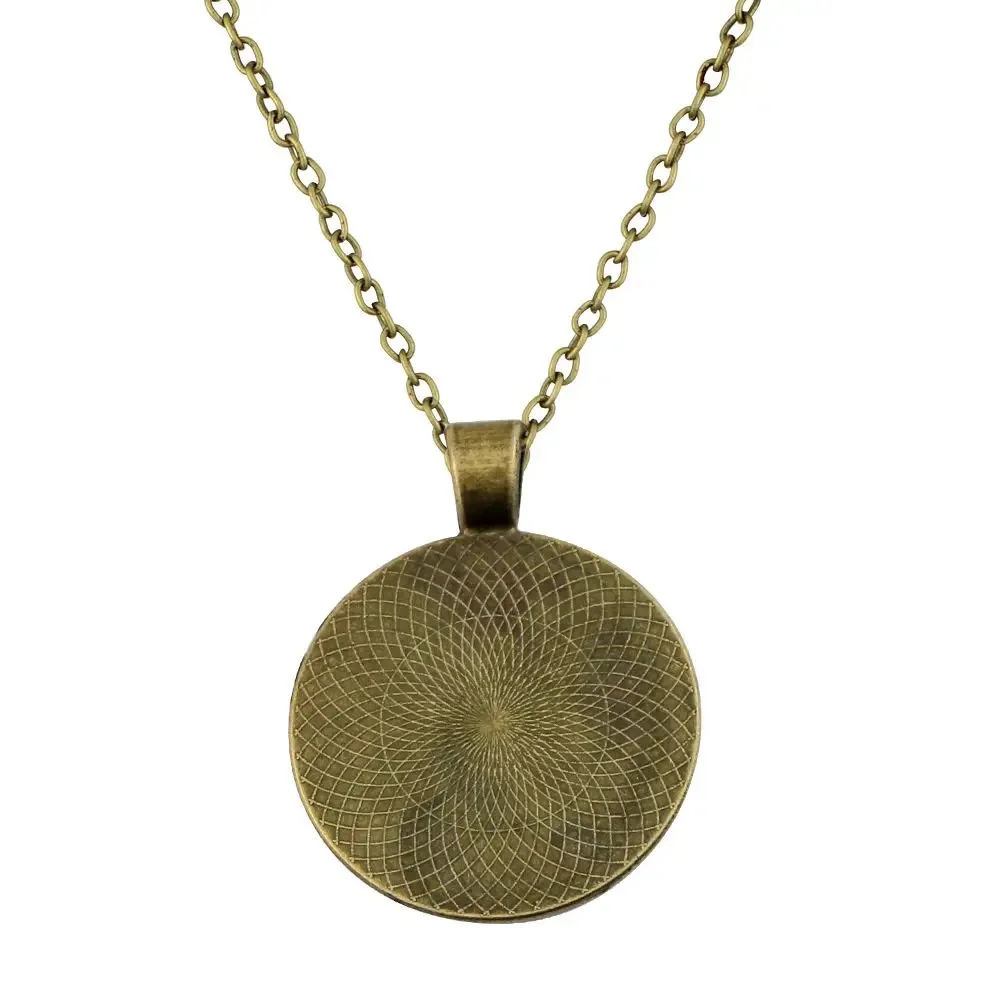 Винтажное Ожерелье-амулет С Подвеской Hunter-troll Цепочка Бронзового Цвета Синими