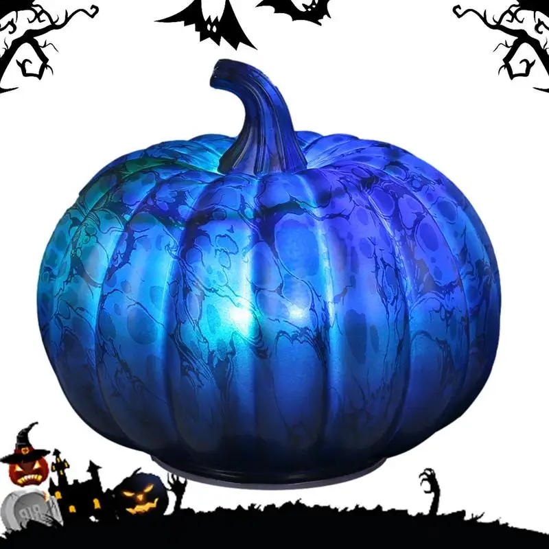 

Glass Pumpkin Lights Battery Operated Halloween Pumpkin Lantern Glass Pumpkin Lights Halloween Party Deroration Stylish Decor