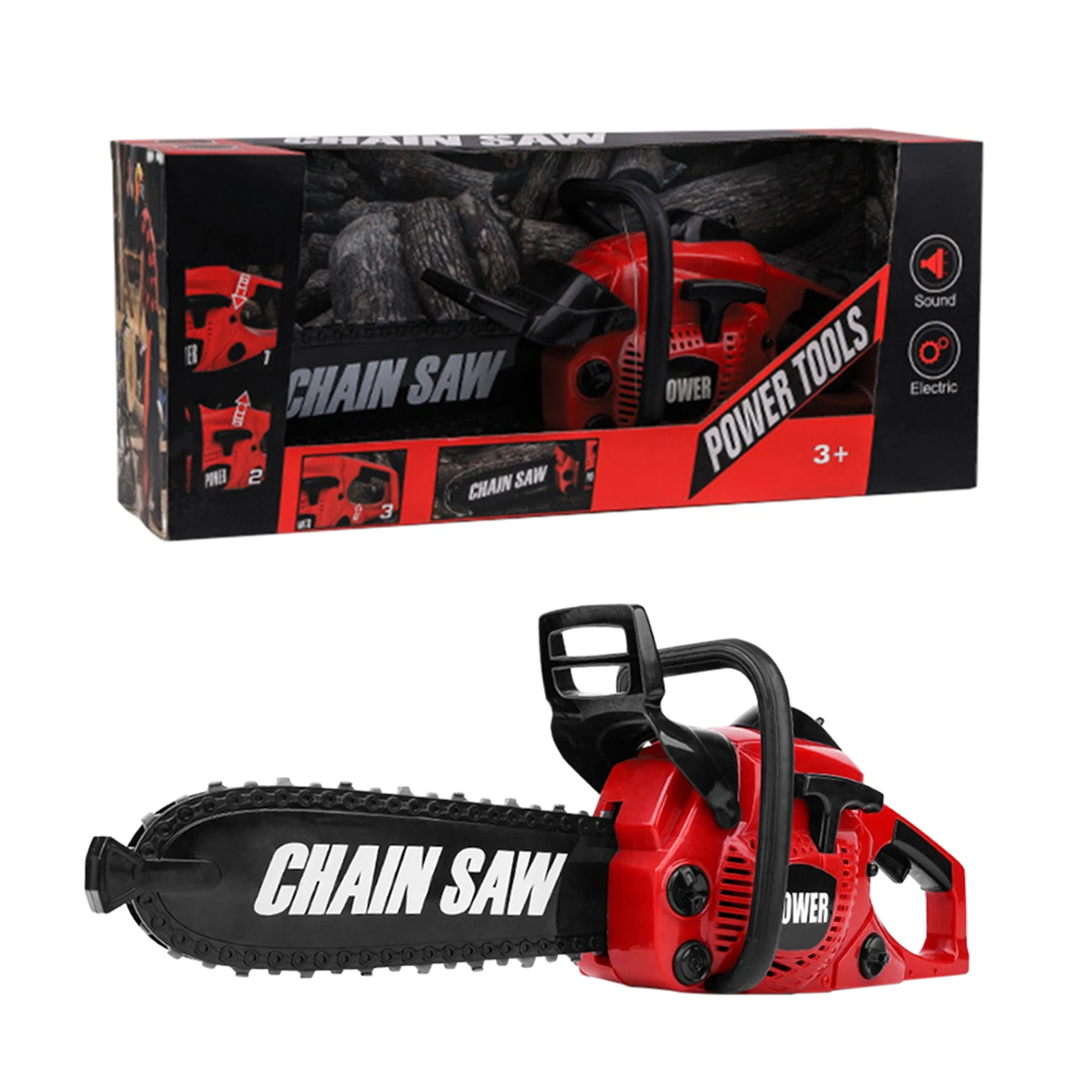 

Chainsaw Toy Work Shop Light And Sound Outside Construction Portable Gardening Kids Gift Battery Operated Preschool Pretend Play