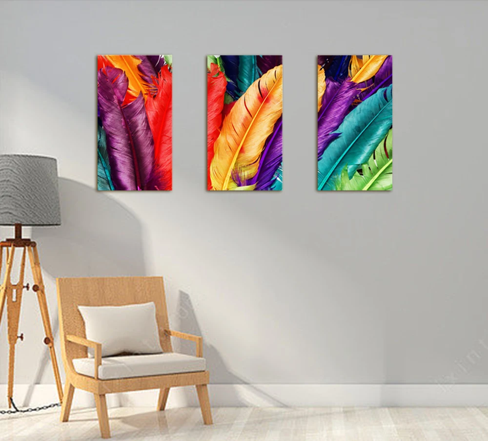 

Set of 3 Wall Art for Living Room Decorative Painting Set Art Poster Wall Decor for Home Office No Frame Posters & Prints B99