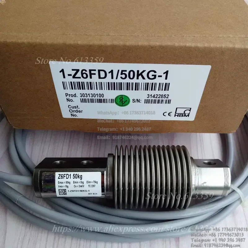 Фото Тензодатчики HBM Z6FD1 /50KG, новые весовые датчики №3