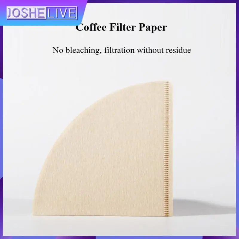 

V60 Filter Cup Hand-pushed Coffee Filter Paper Drip-type Filter Log Pulp Coffee Filter Paper 1-4 People