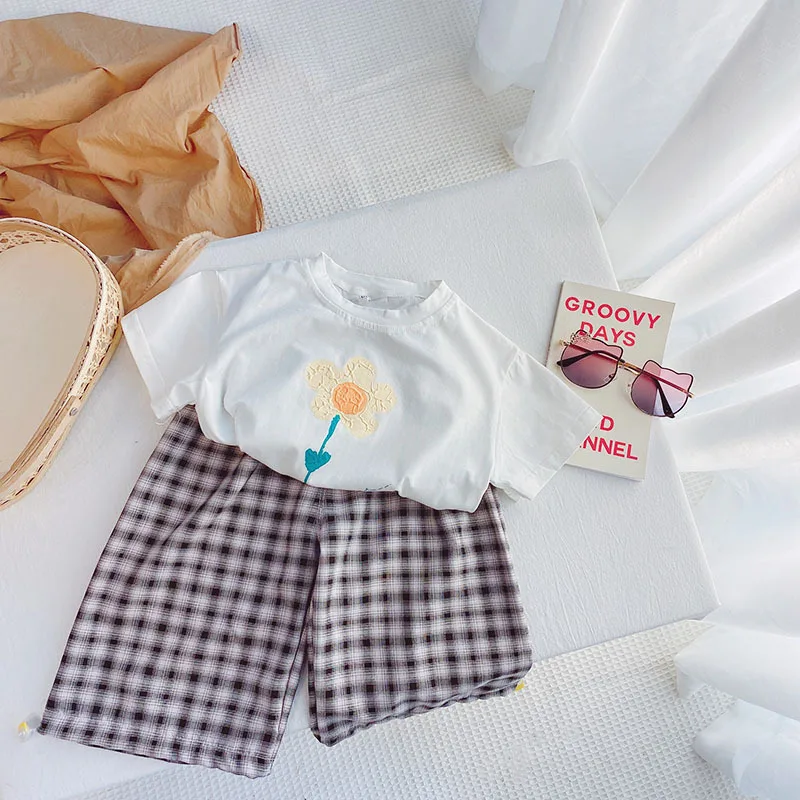 

Girls' casual suit summer 2022 new fashionable girl baby Korean version children's net red foreign style summer fashion trend