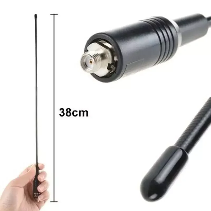for Baofeng UV5R UV-82 BF-888S Accessories 38cmNA-771 SMA-Female Dual Band 10W Walkie Talkie Antenna