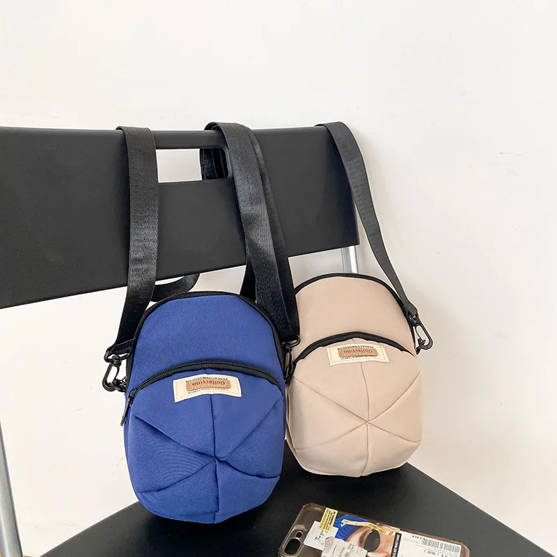 Japanese Ins Genjuku Fashion Funny Creativity Personality Hat Style Fashion Casual Canvas Crossbody Bag Shoulder Bag