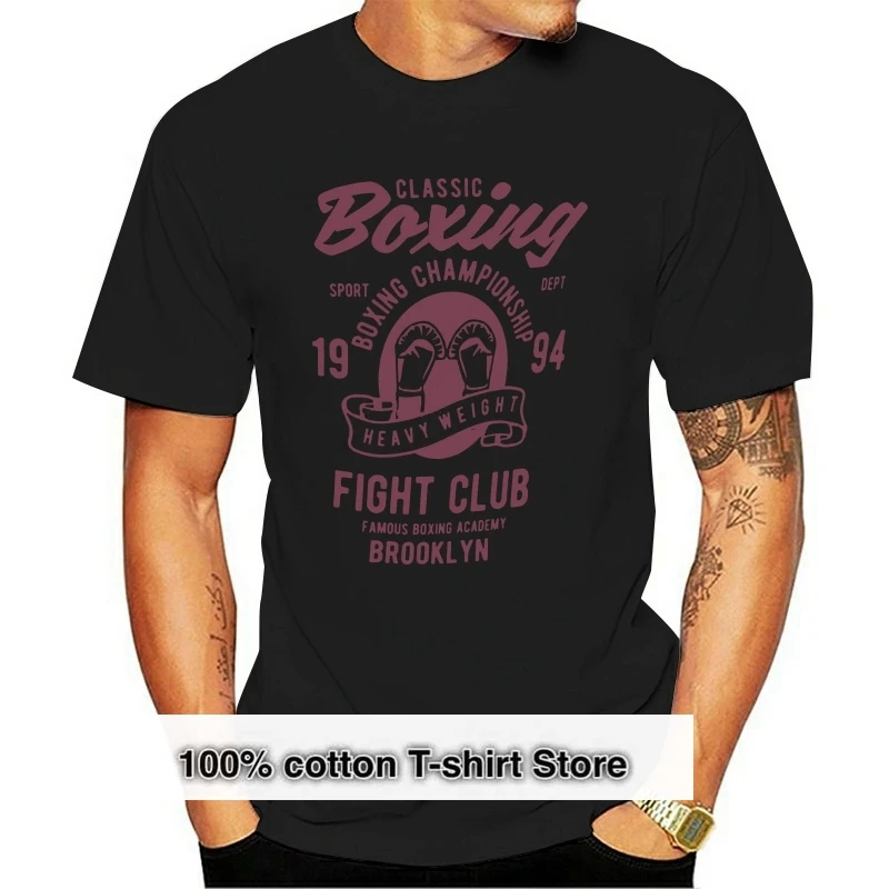

Classic Boxing T-shirt Sport T-shirt Boxing Championship Fight Club Graphic Tee Gift For Him Organic Cotton men t shirt
