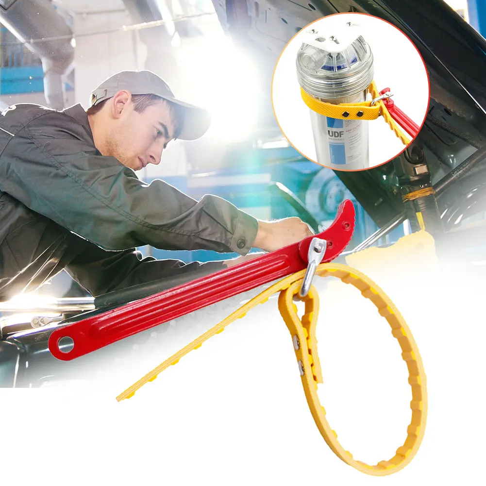 

Oil Filter Wrench Opener Portable Oil Chain Wrench Wear Resistant Cartridge Disassembly Tool Car Repair Accessories