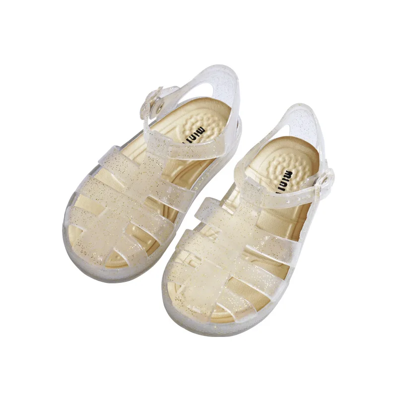 

Baby Sandals Summer New Transparent PVC Jelly Shoes Princess Children's Beach Shoes Toddler Girl Shoes Baby Girl Shoes