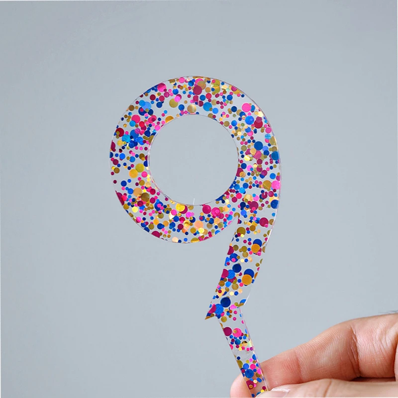 

Акриловый топпер для торта цифра 0-9