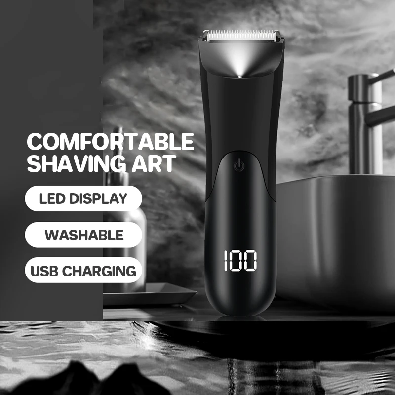 Мужской триммер для волос на теле шарики бритва чувствительных зон удаление