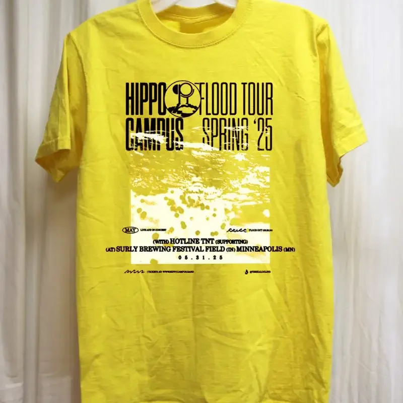 Фото Футболка Hippo Campus Flood Spring 2025 Tour For Fan S to 5XL GC3298 №1