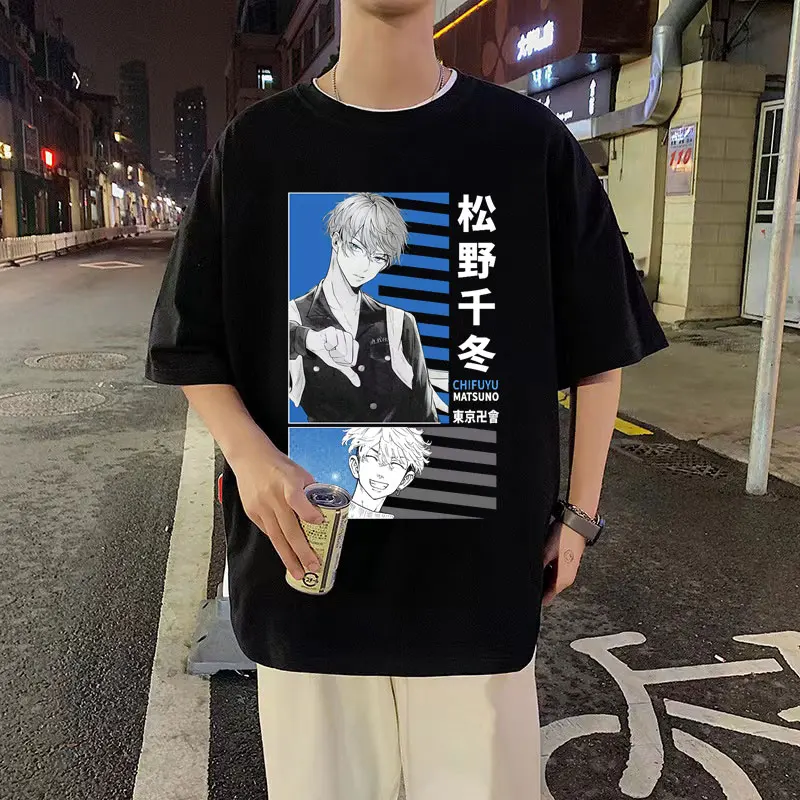 

Anime Tokyo Revengers Matsuno Chifuyu Print T-shirts Short Sleeve Men Women Casual Oversized T Shirt Mens Street Style Tshirt