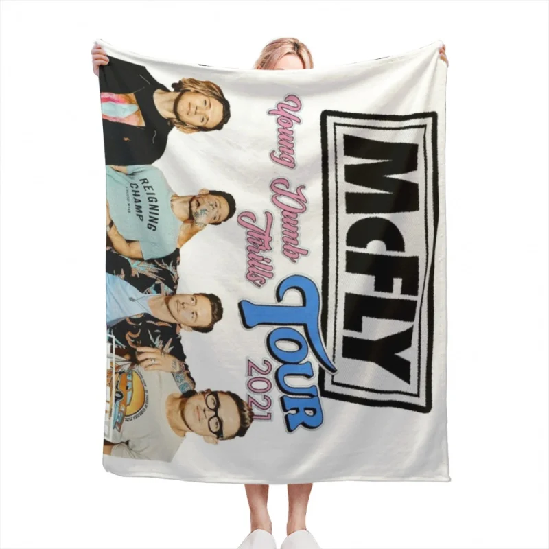 

McFly Tour 2021, мягкое бархатное одеяло, дорожное Флисовое одеяло