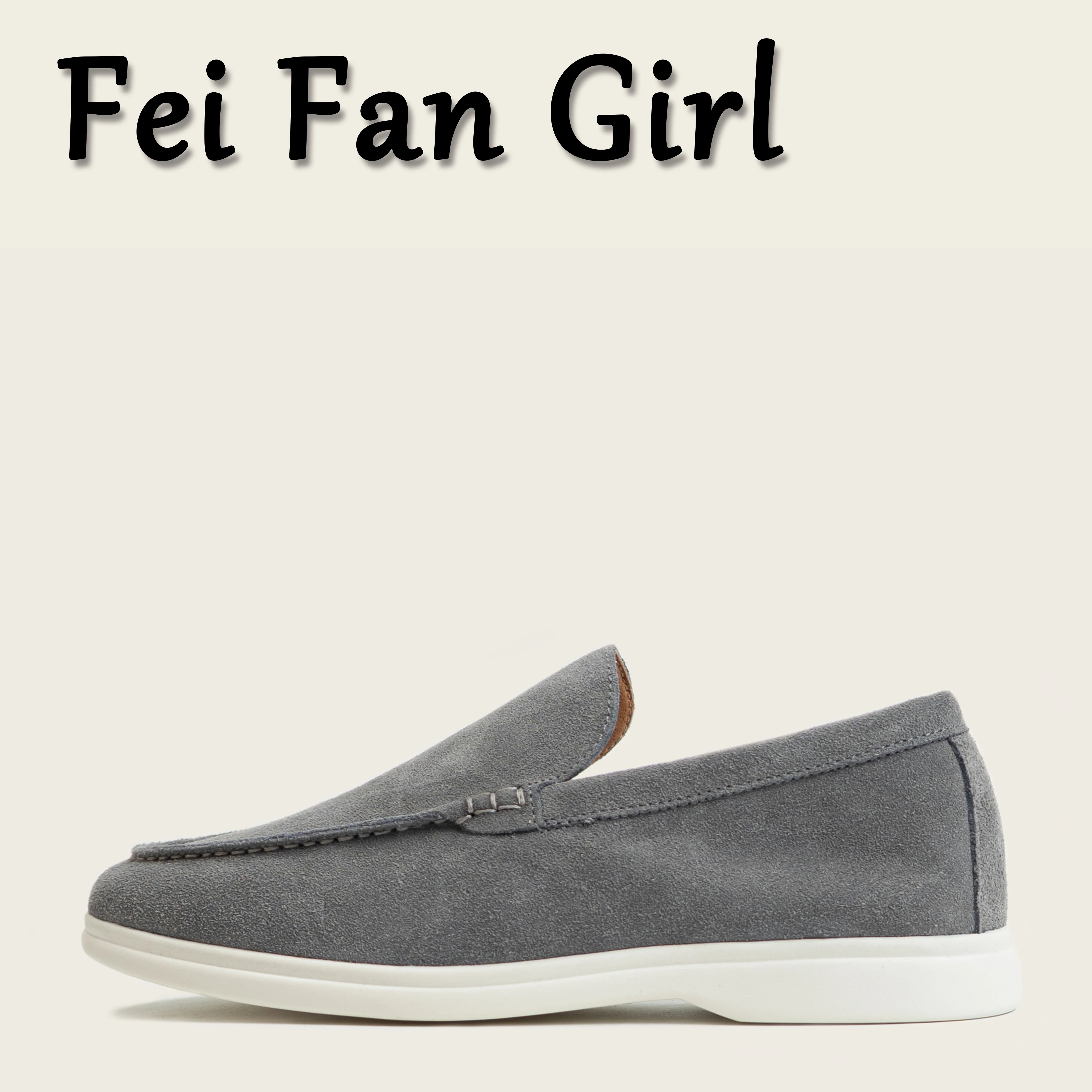 Luxury Designer Slip-ons13 Women Moccasins Suede Flat Shoes Genuine Leather Loafers Women Flat Shoes Khaki Casual Moccasin Shoes