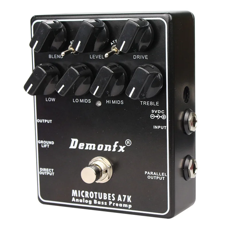 Demonfx MICROTUBES A7K High Quality Guitar Effect Pedal Overdrive Preamp With True Bypass enlarge