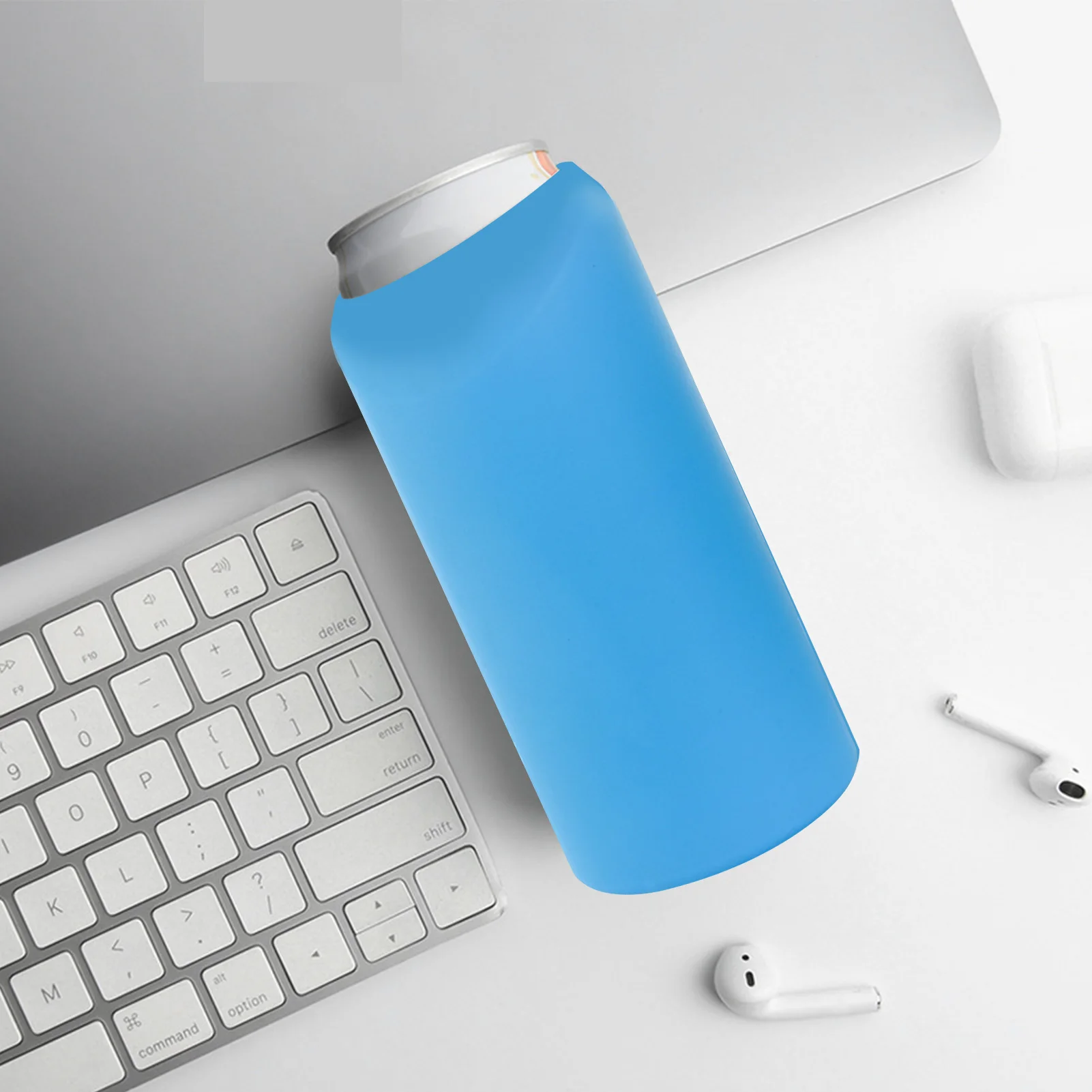 

12oz Can Sleeve Silicone Drink Cool Sleeve Can Cover For Soda Beer And Water Bottle Soft And Foldable For Travel School Office