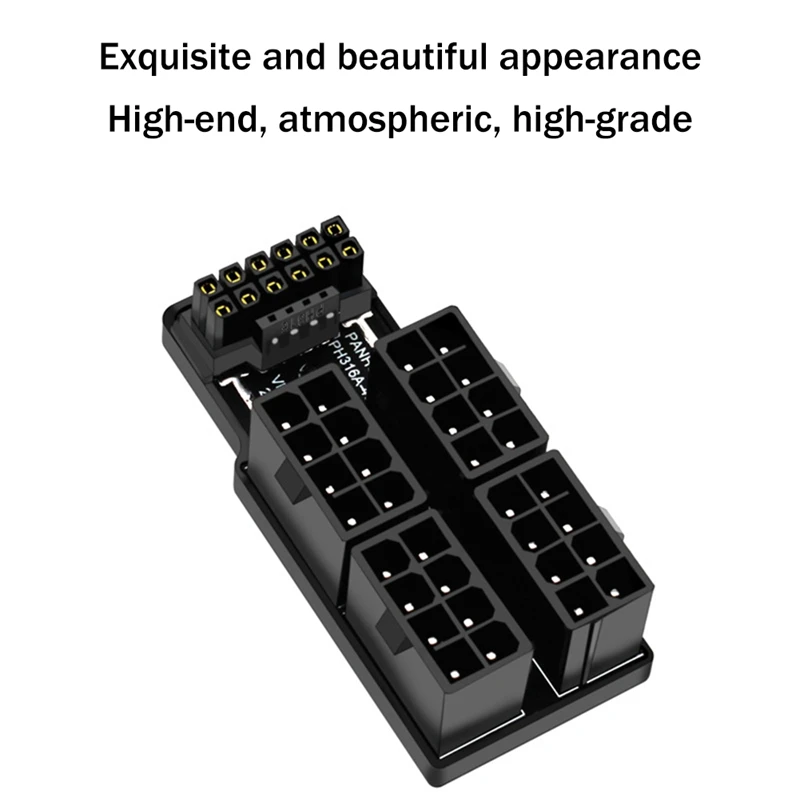 Видеокарта 4X8pin серии 40 ATX3.0 12VHPWR 12 + 4P 600 Вт 180 градусов преобразователь мощности для