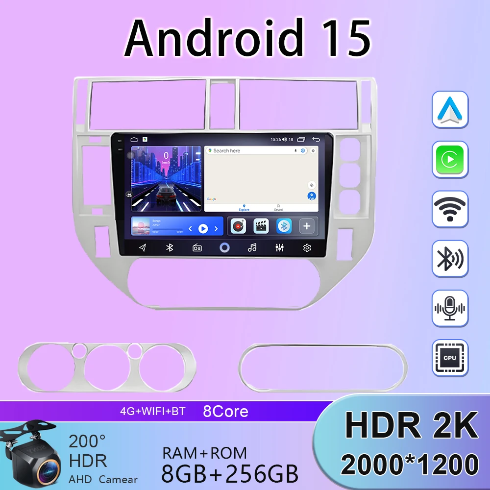 Фото RDS 4G wifi для Ford Kuga MK1 2008-2012 Android 15 Carplay Android Автомобильный радиоплеер Мультимедийный IPS QLED Навигация GPS Головное устройство №1