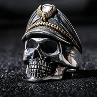 womens ring finger biker cool skull men ring retro gothic eagle wings navy shantou ring aolly punk personality jewelry