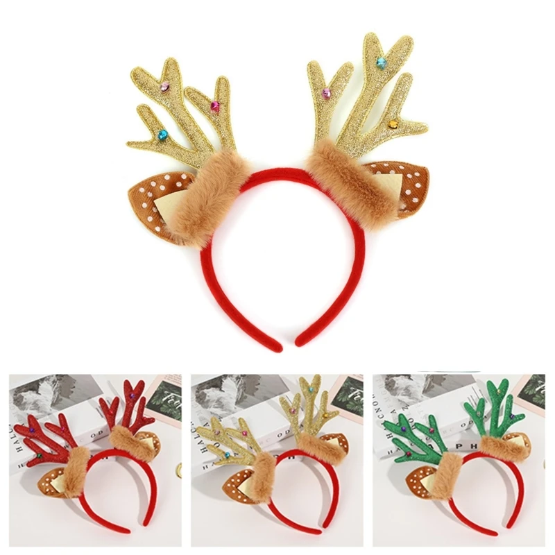 

Reindeer Antler Design Hair Hoop Adult Live Broadcast Christmas Party Headwear