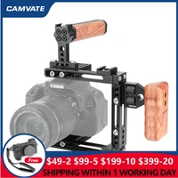 camvate camera cage rig for canon 70d80d90d5d mark ii5d mark iii5d mark iv nikon d7100d7200d300sa58a99a7a7iigh5gh4