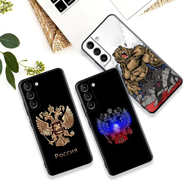 

Russia Russian Flags Emblem Silicone Case For Samsung Galaxy S23 Ultra S22 5G S21 S20 FE Cover For Galaxy S22 s23 S10 Plus Cases