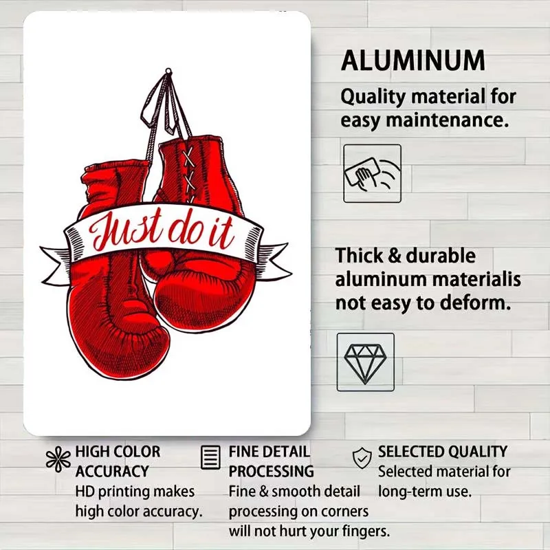 Металлический плакат для бокса украшения комнаты металлические жестяные
