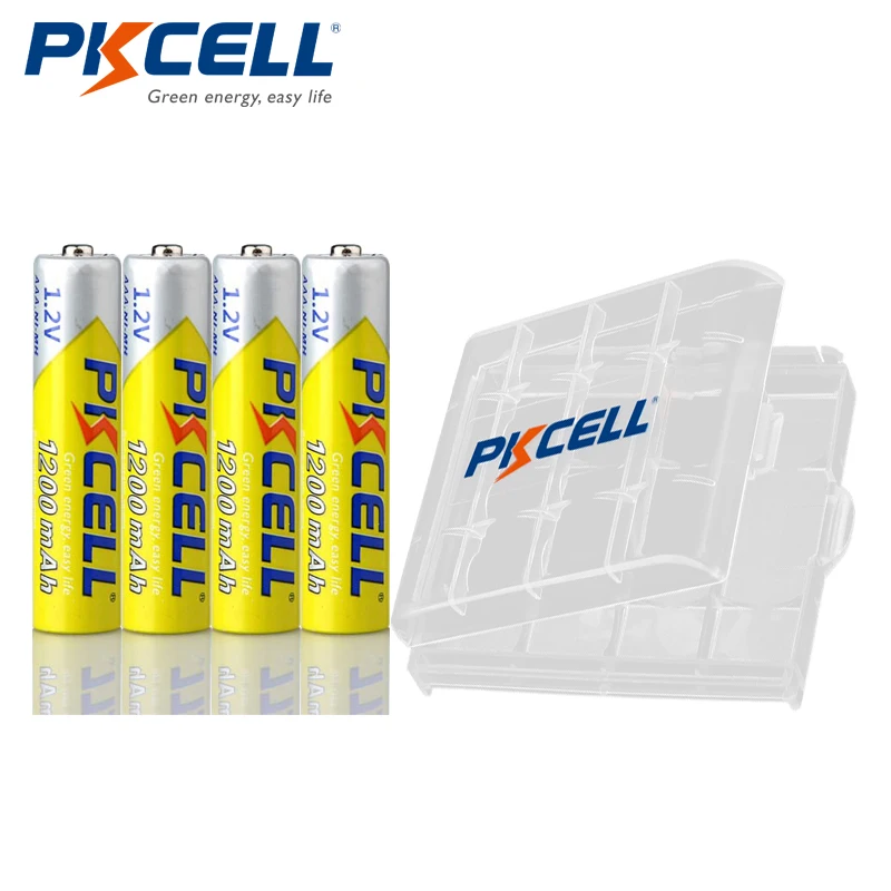 

Аккумуляторные батарейки PKCELL, 4 шт., 1,2 в, 1200 мА · ч