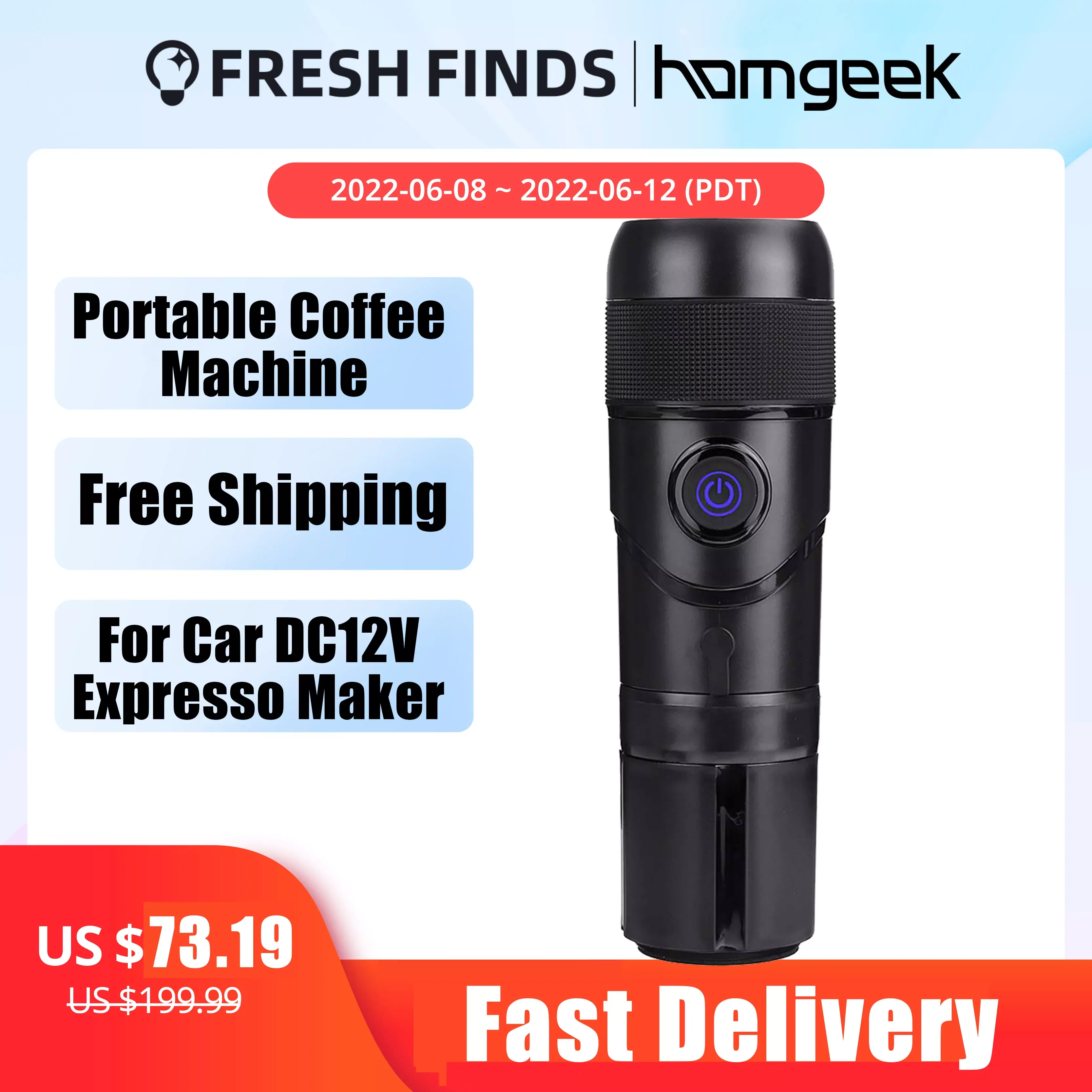 

Portable Coffee Machine for Car DC 12V Nespresso Coffe Maker Dolcegusto Capsule Coffee Powder 3 in 1 for Home Car Camping
