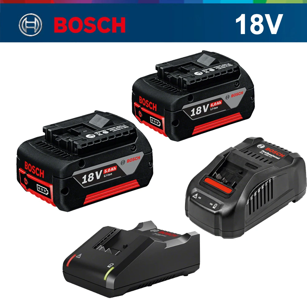 Bosch Professional GBA 18V Аккумулятор 5.0Ач Литий Зарядное устройство GAL 1880CV для электроинструментов BOSCH.