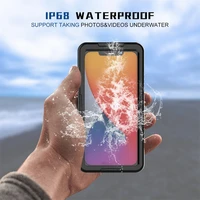 shockproof bumper cover transparent clear waterproof phone case for iphone 13 12 11 pro max x xr xs max redmi note 11 pro ip68
