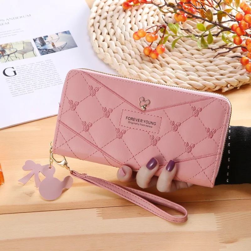

Дропшиппинг женский длинный кошелек новый простой модный с одной молнией большой емкости женская сумка портмоне для монет