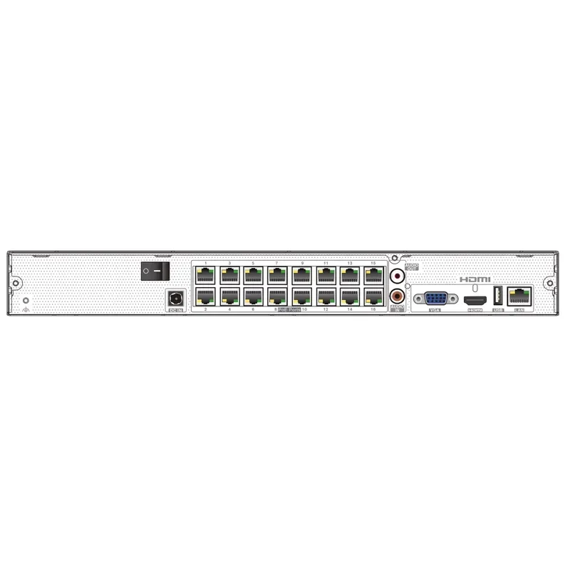 Фото 16-канальный POE NVR 4K SuperLive Plus APP с воспроизведением на 16 каналах, система видеонаблюдения H.265 №5