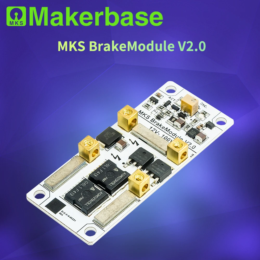 Фото Модуль торможения двигателя MKS BrakeModule V2.0 - поглощение обратных электромагнитных пульсаций и фиксация / защита от перегрузок по мощности при замедлении двигателя №2