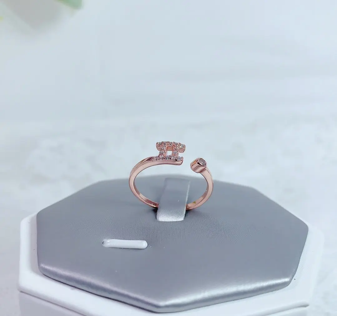 

925 Sterling Silver Open Tail Ring Women's Personality Trend Simple Miss Sister Geometric Shape New Ring