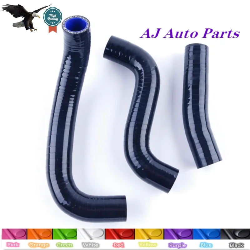 Фото Силиконовые шланги радиатора AJ для KAWASAKI ZRX1100 1997-2001 / ZRX1200R 2001-2007 (3-слойный шланг) №1