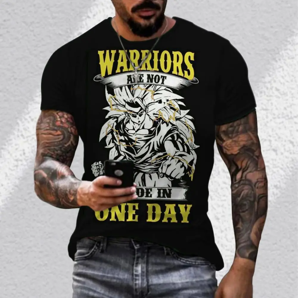 

Vegeta 2022 Men's T-shirts Children's Fashion Goku New Crew Neck Parent-child Anime Y2k Clothes High Quality 3D Print Couple