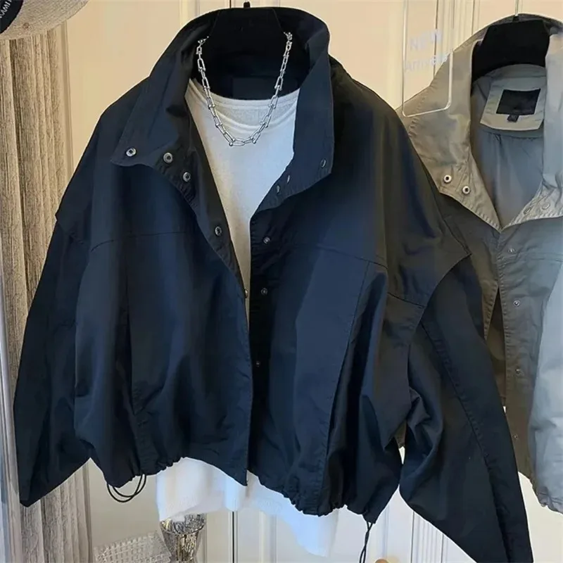 Женская однотонная куртка элегантное пальто с отложным воротником и длинным