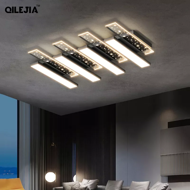 

Новые современные креативные акриловые железные светодиодные потолочные светильники для гостиной, спальни, кабинета, кухни, домашние деко...