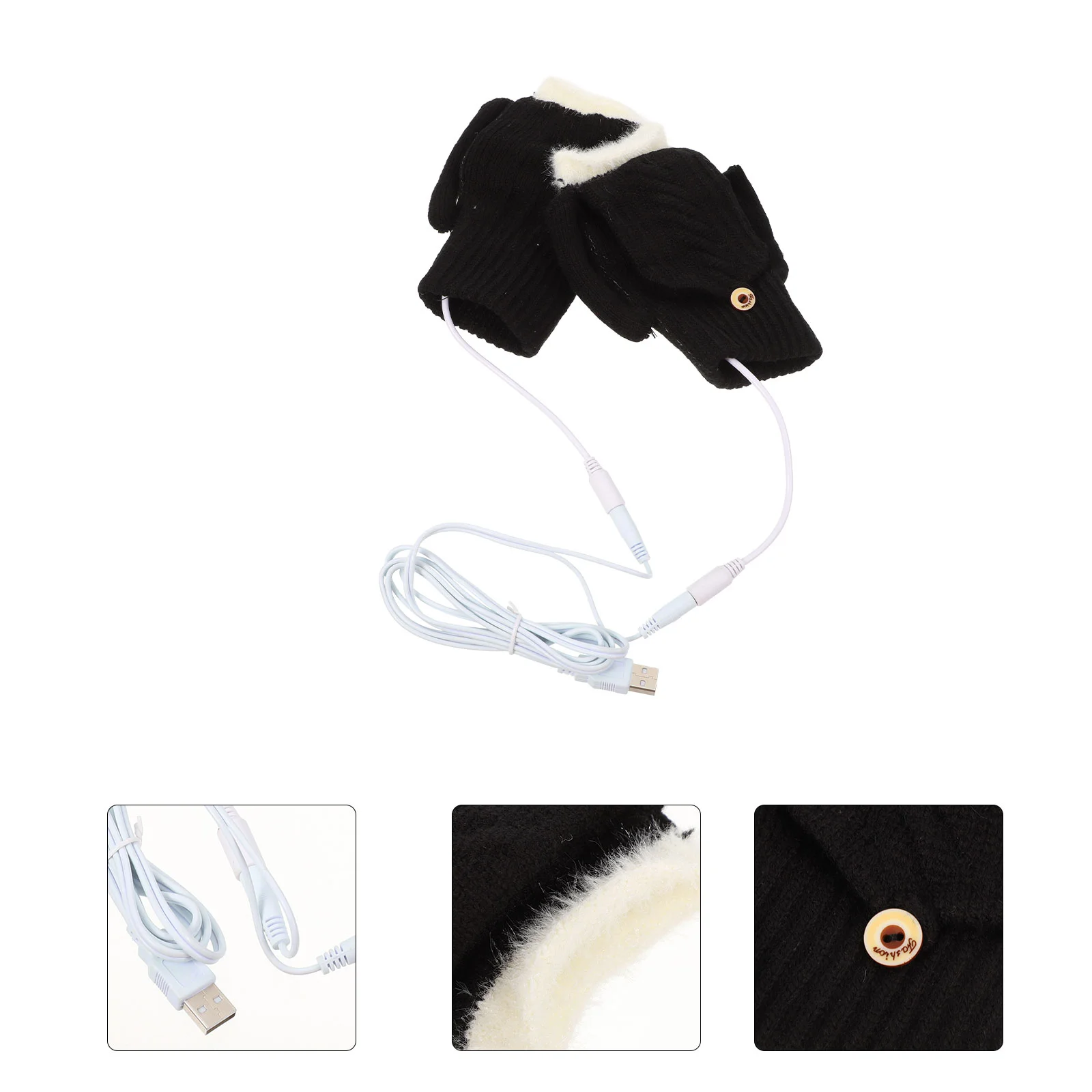 

1 Set USB Heated Gloves Heated Gloves Women Men Heating Gloves Thermal Gloves