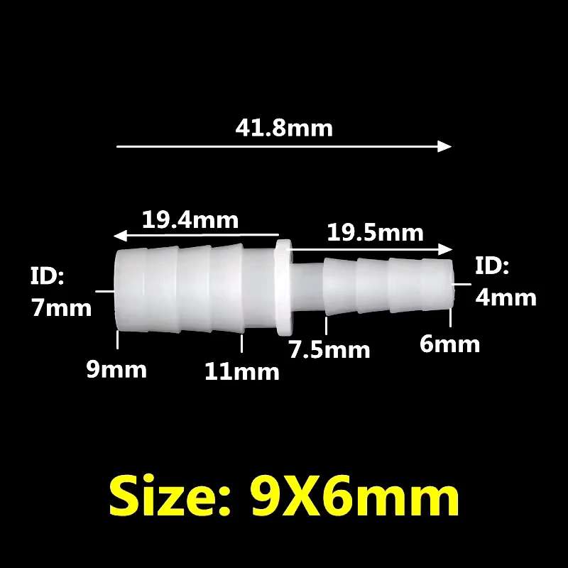 

Пластиковые прямые соединители Pagoda 2,4~9мм до 4~12мм