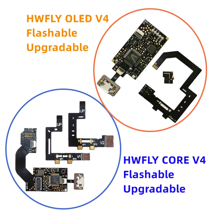 

5pc Official Hwfly CORE Oled V4 chip MV 1-7 Upgradable and Flashable support CORE OLED console repair parts New