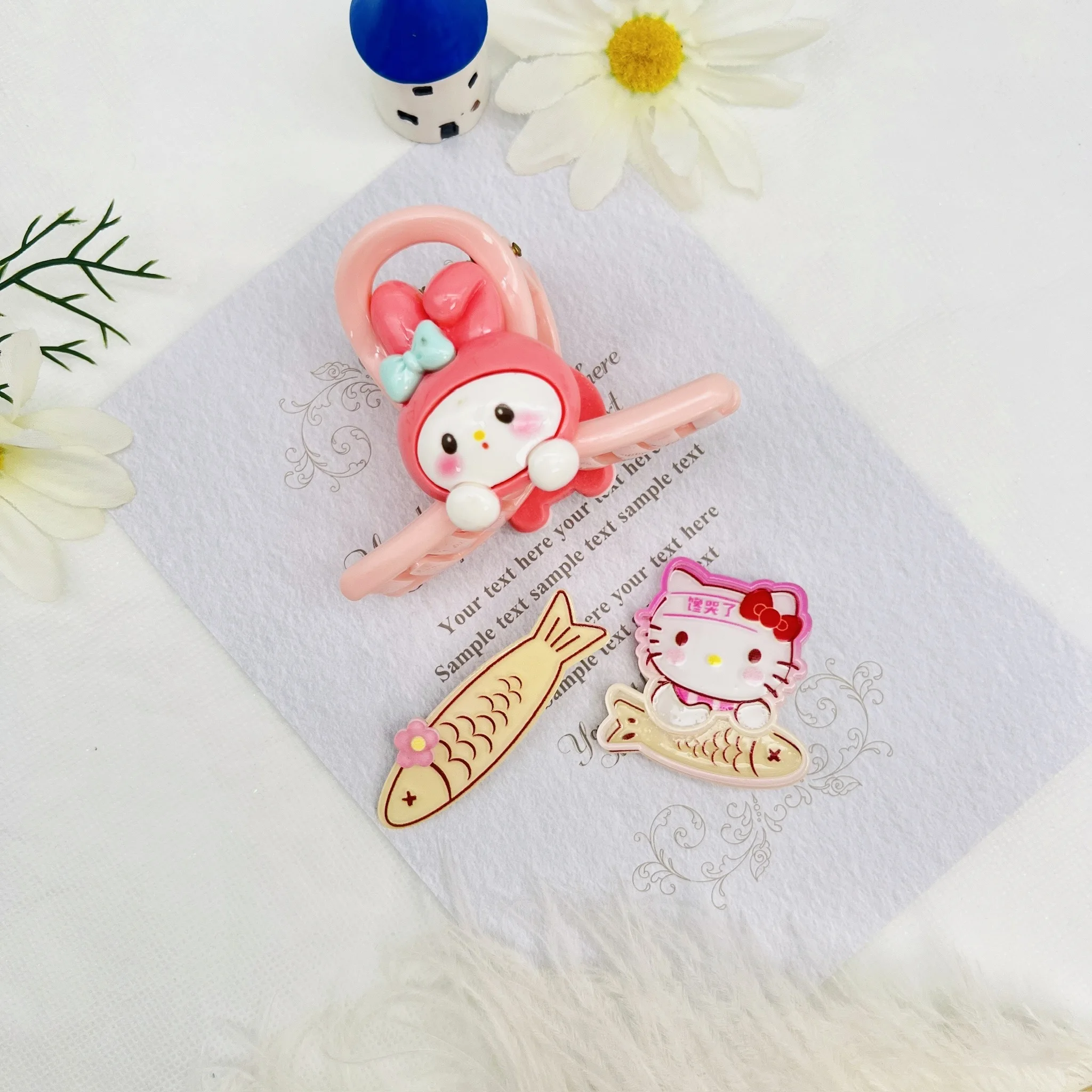 3 шт./набор детские заколки для волос с мультяшным принтом